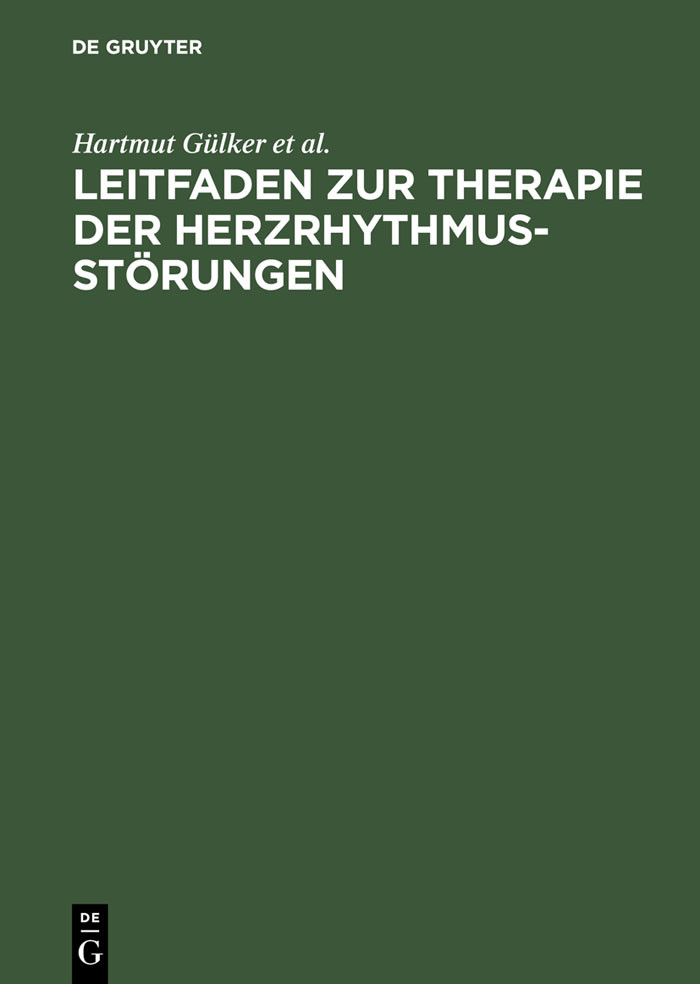 Cover Leitfaden zur Therapie der Herzrhythmusstörungen