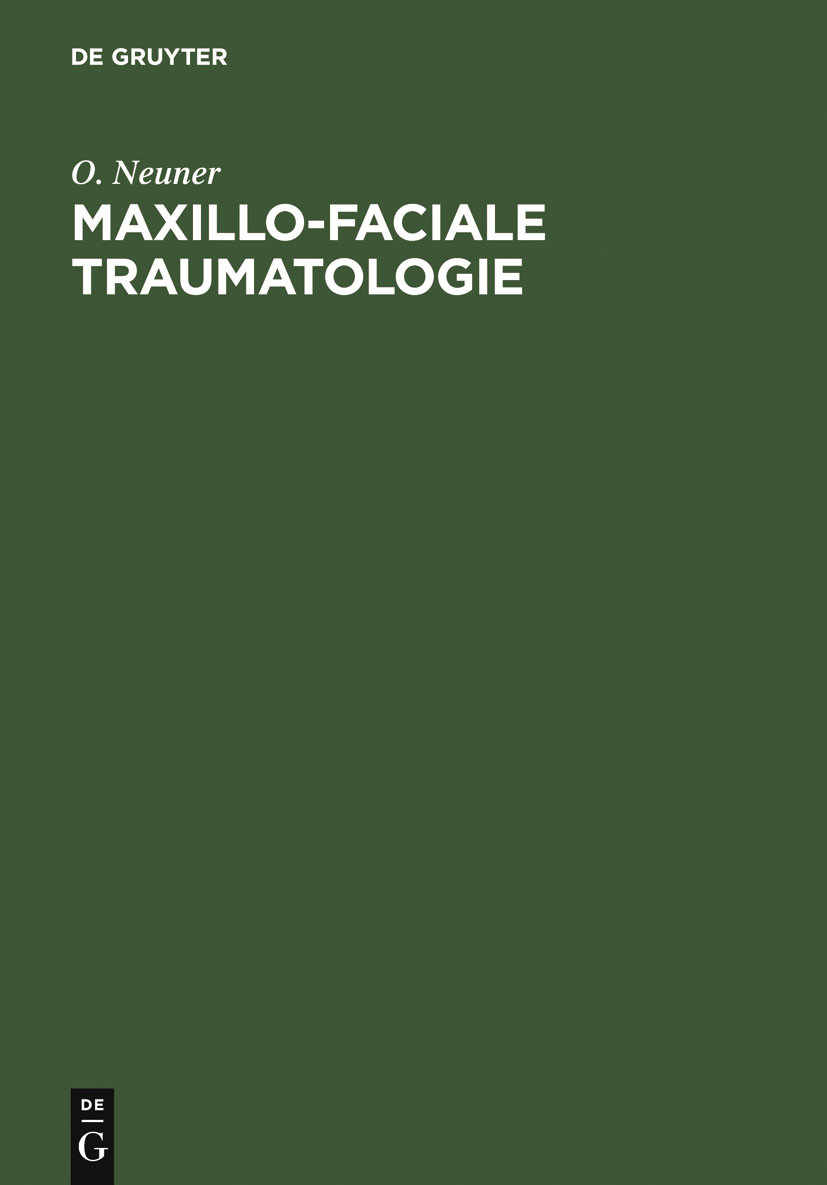 Cover Maxillo-faciale Traumatologie