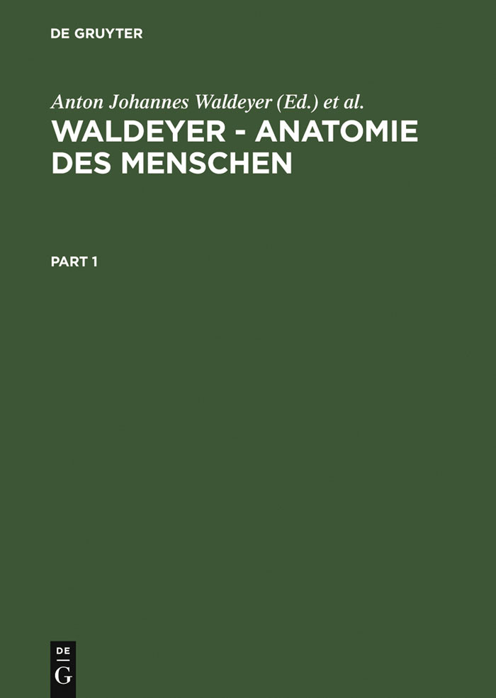 Cover Waldeyer - Anatomie des Menschen
