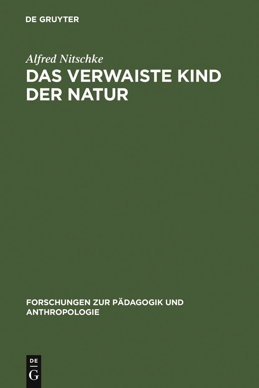 Cover Das verwaiste Kind der Natur