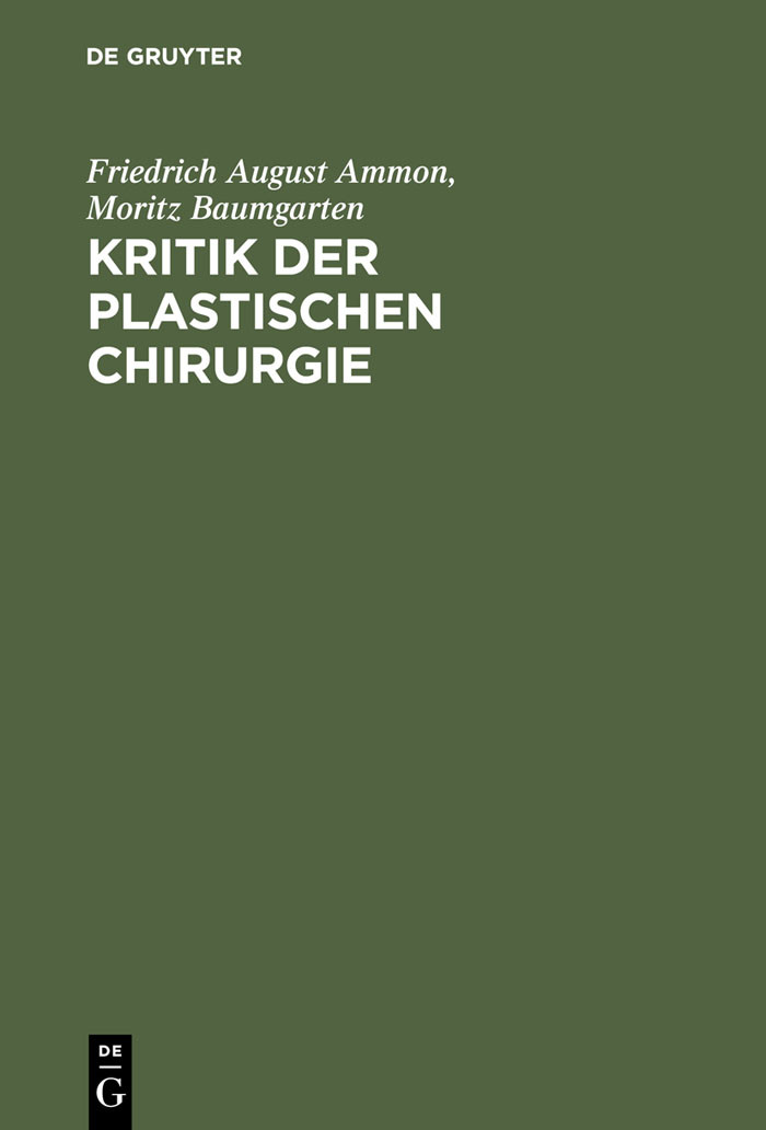 Cover Kritik der plastischen Chirurgie