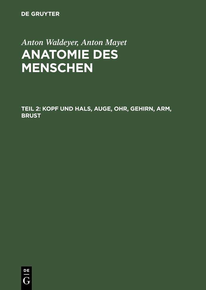 Cover Kopf und Hals, Auge, Ohr, Gehirn, Arm, Brust