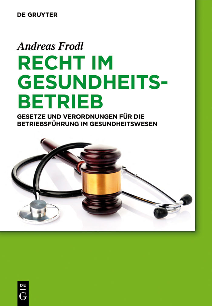 Cover Recht im Gesundheitsbetrieb