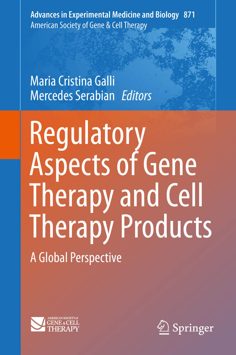Cover Regulatory Aspects of Gene Therapy and Cell Therapy Products