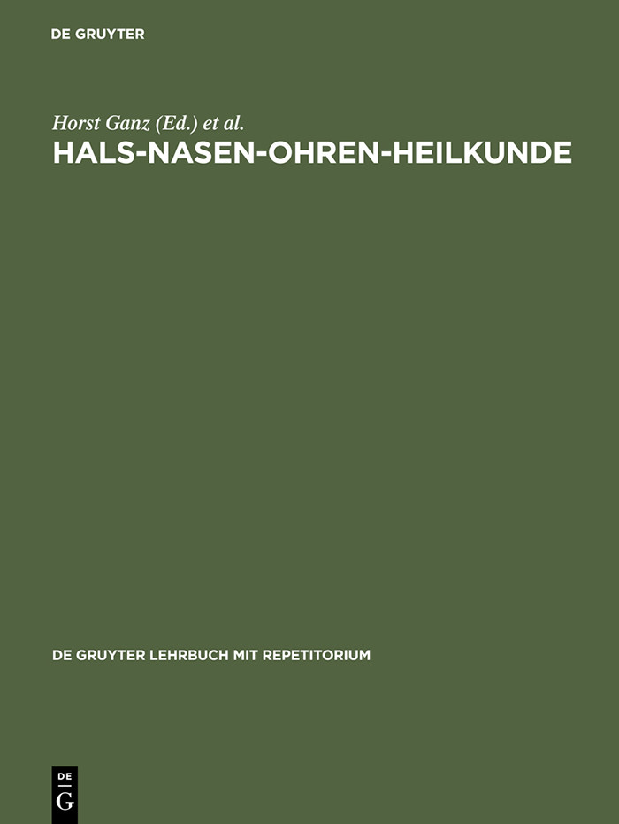 Cover Hals-Nasen-Ohren-Heilkunde