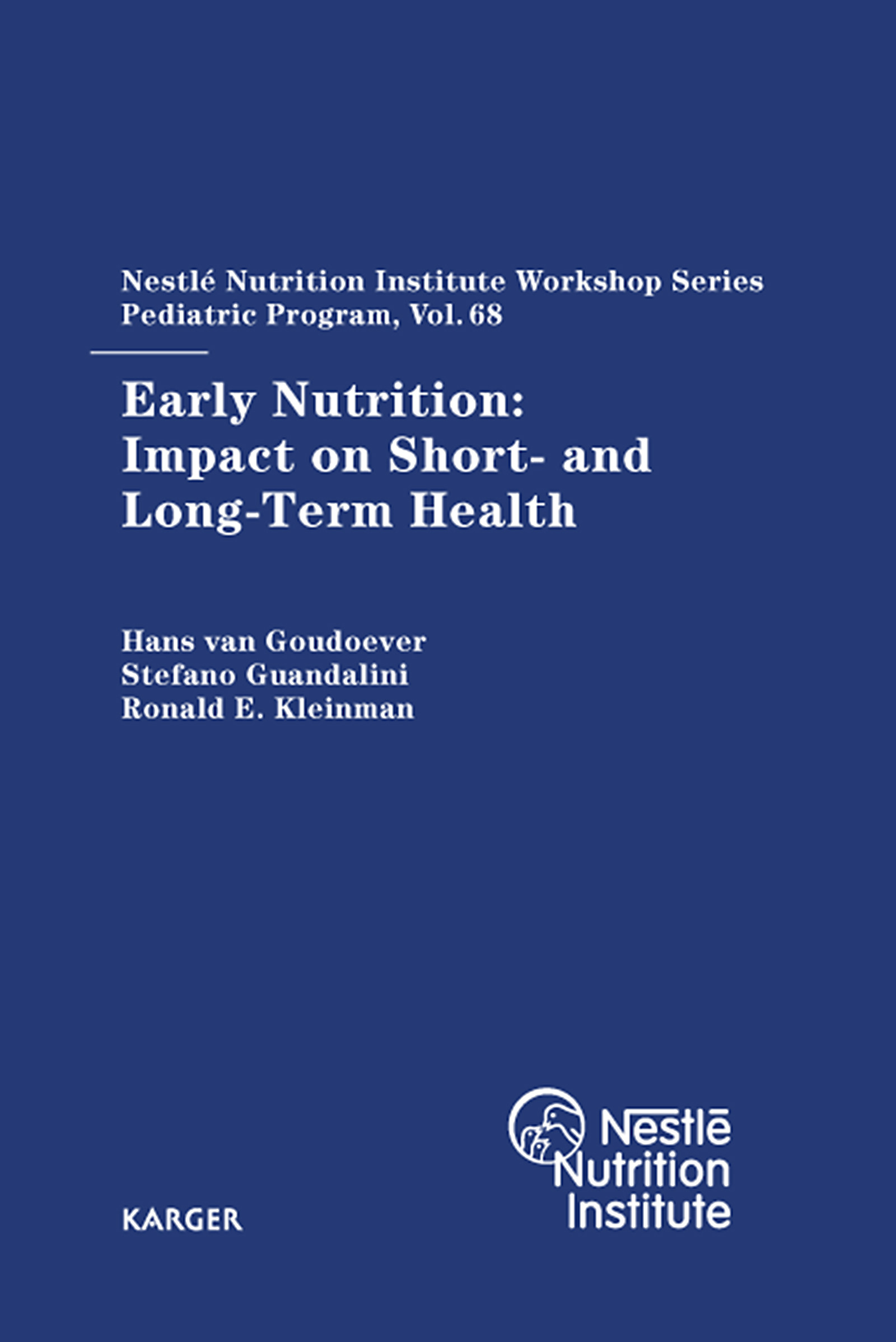 Cover Early Nutrition: Impact on Short- and Long-Term Health