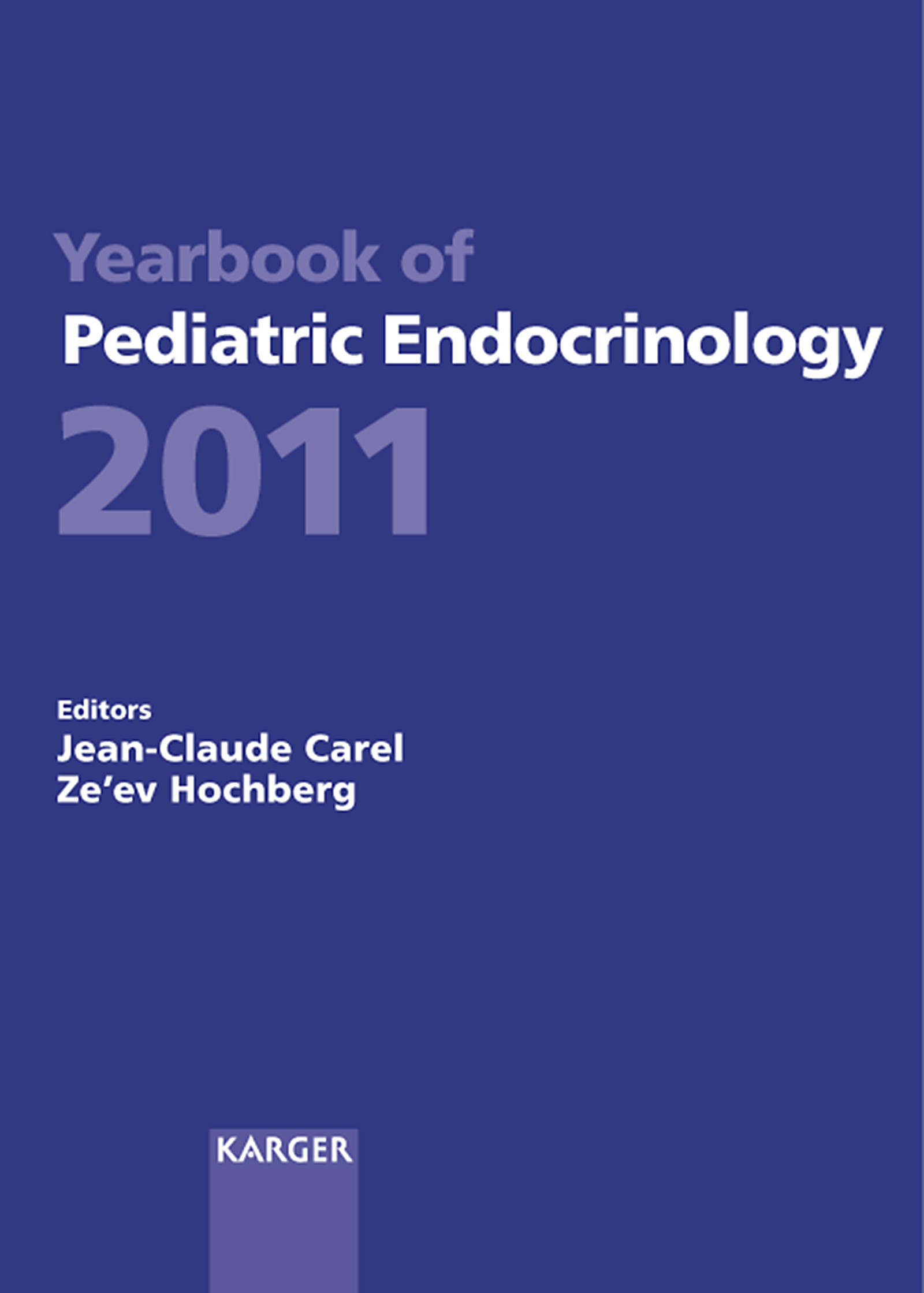 Cover Yearbook of Pediatric Endocrinology 2011