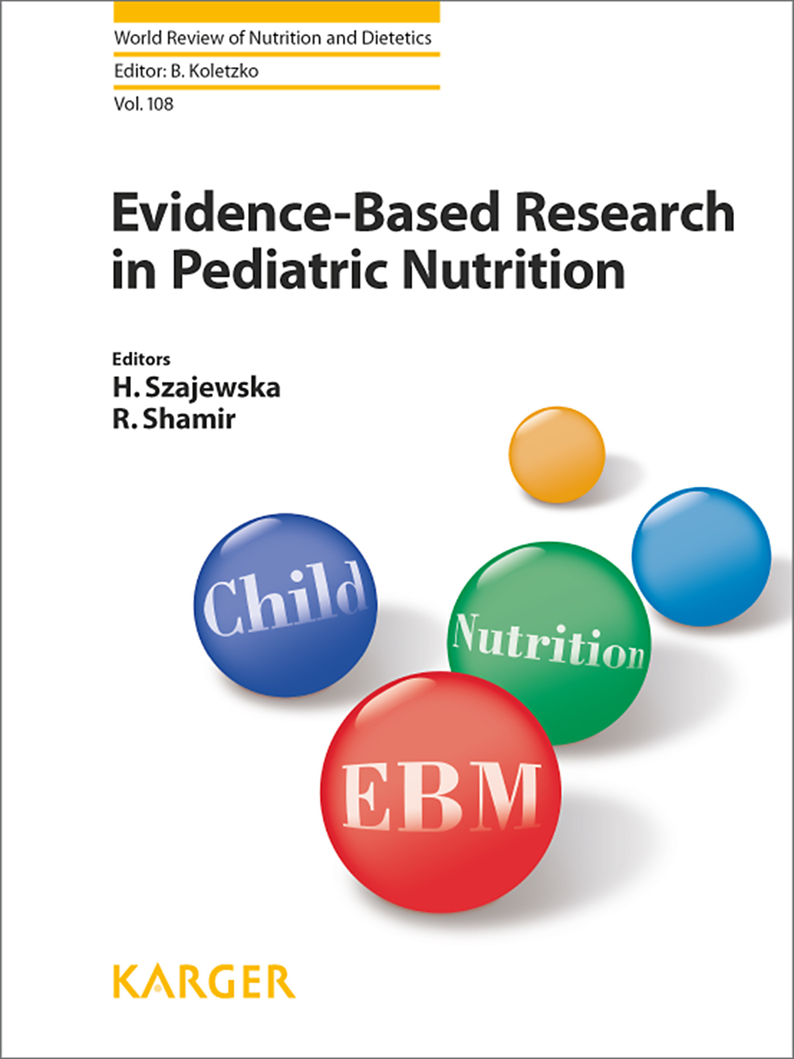 Cover Evidence-Based Research in Pediatric Nutrition