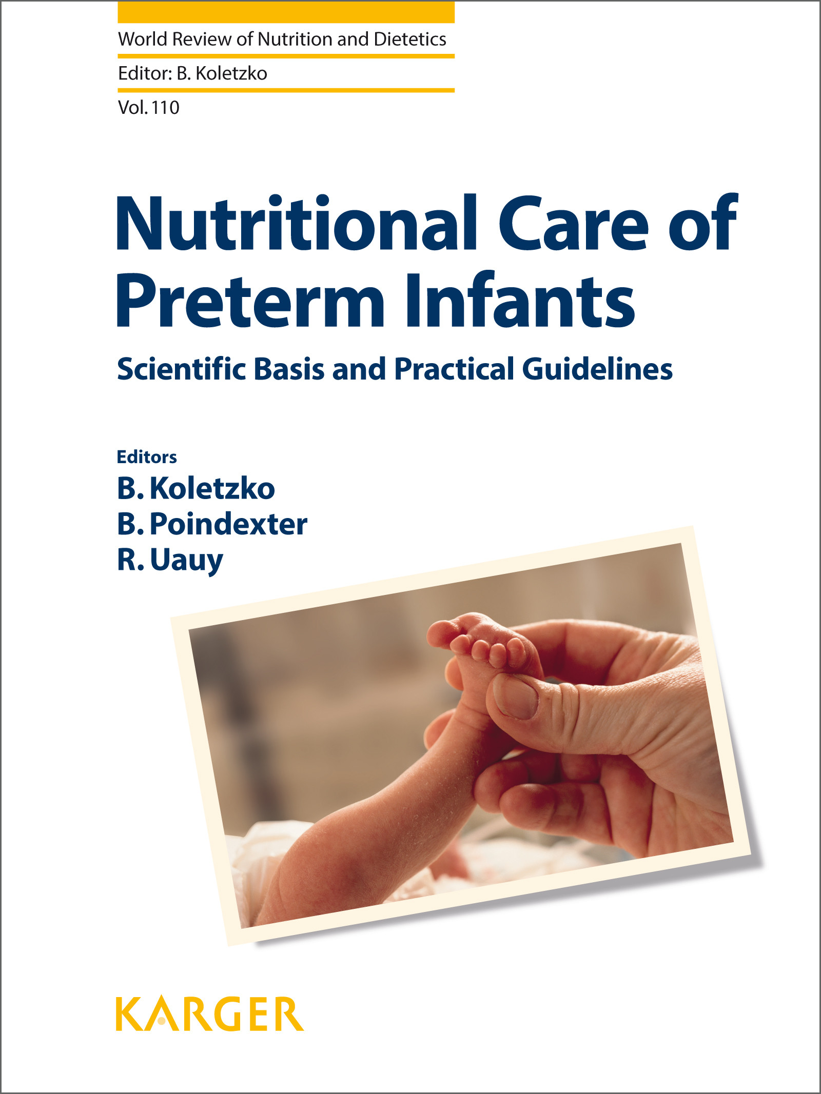 Cover Nutritional Care of Preterm Infants