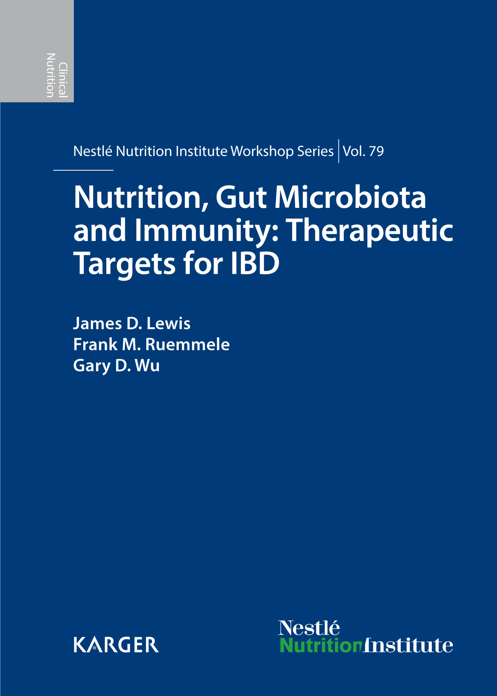 Cover Nutrition, Gut Microbiota and Immunity: Therapeutic Targets for IBD