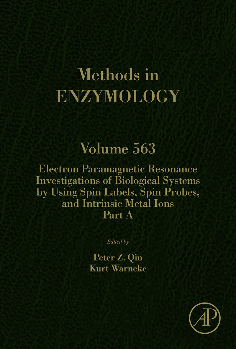 Cover Electron Paramagnetic Resonance Investigations of Biological Systems by Using Spin Labels, Spin Probes, and Intrinsic Metal Ions Part A