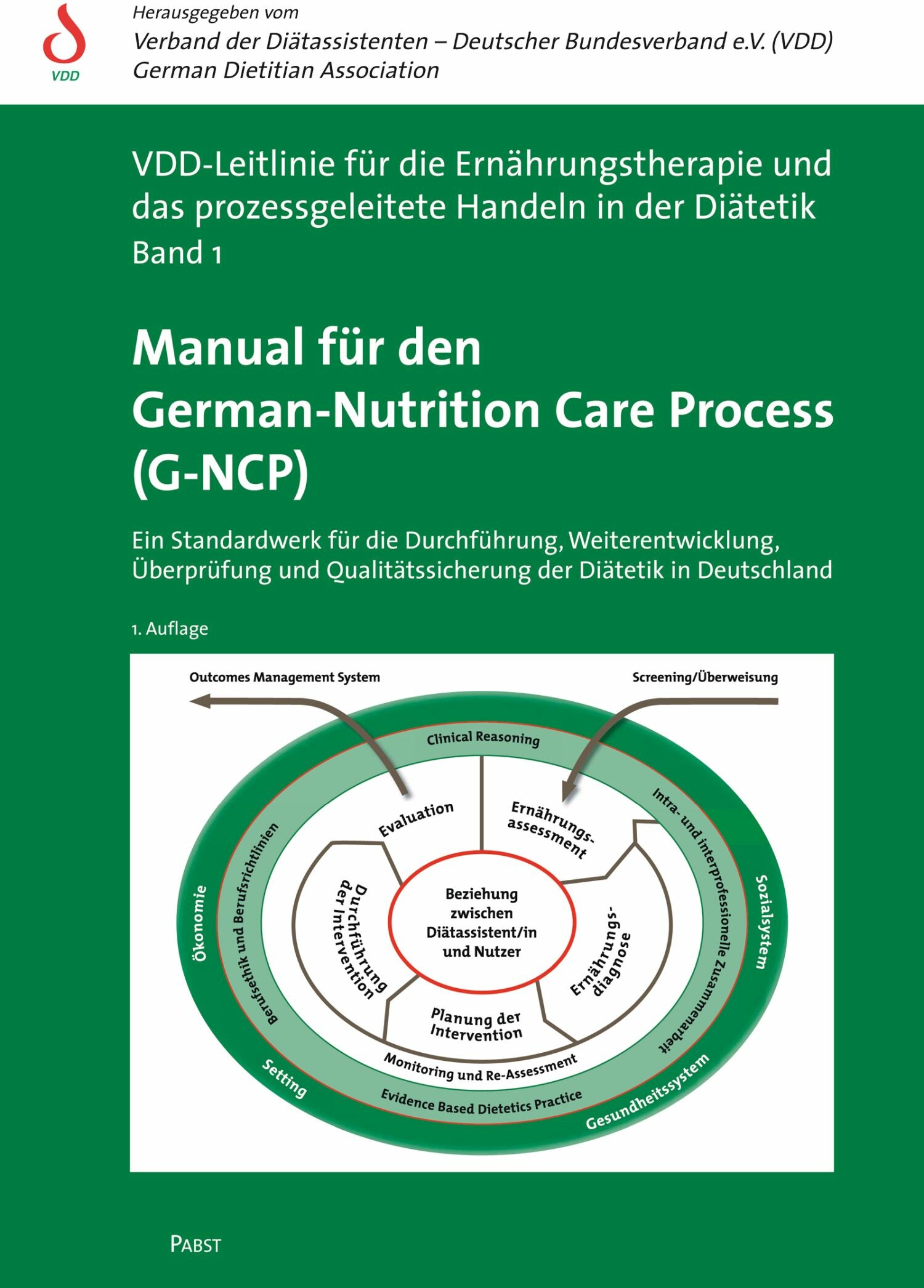 Cover Manual für den German-Nutrition Care Process (G-NCP)