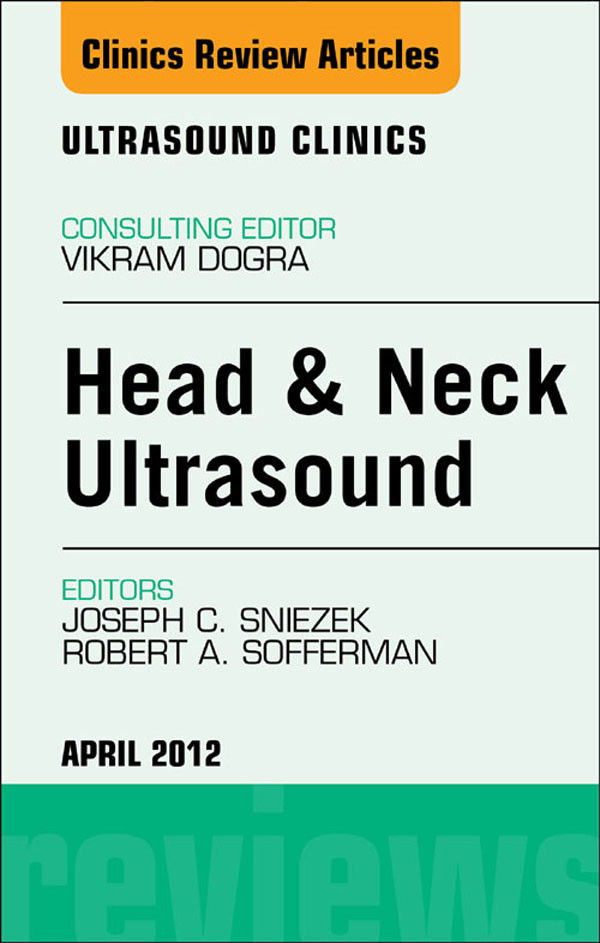 Cover Head & Neck Ultrasound, An Issue of Ultrasound Clinics