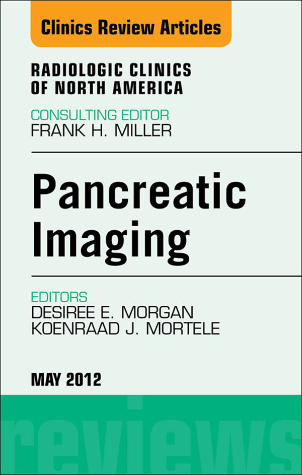 Cover Pancreatic Imaging, An Issue of Radiologic Clinics of North America