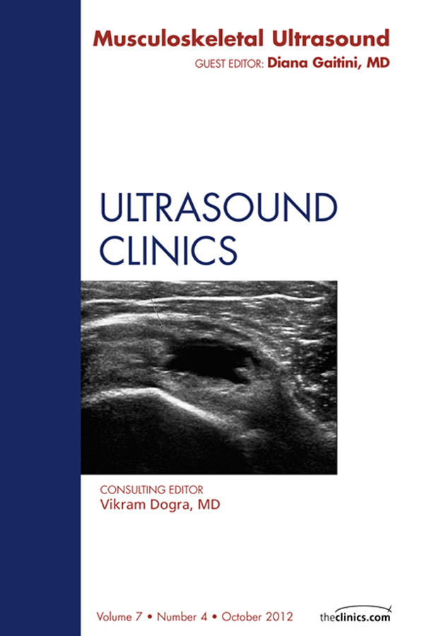 Cover Musculoskeletal Ultrasound, An Issue of Ultrasound Clinics