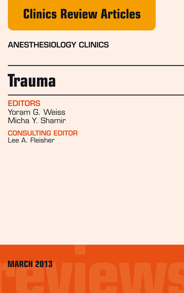 Cover Trauma, An Issue of Anesthesiology Clinics
