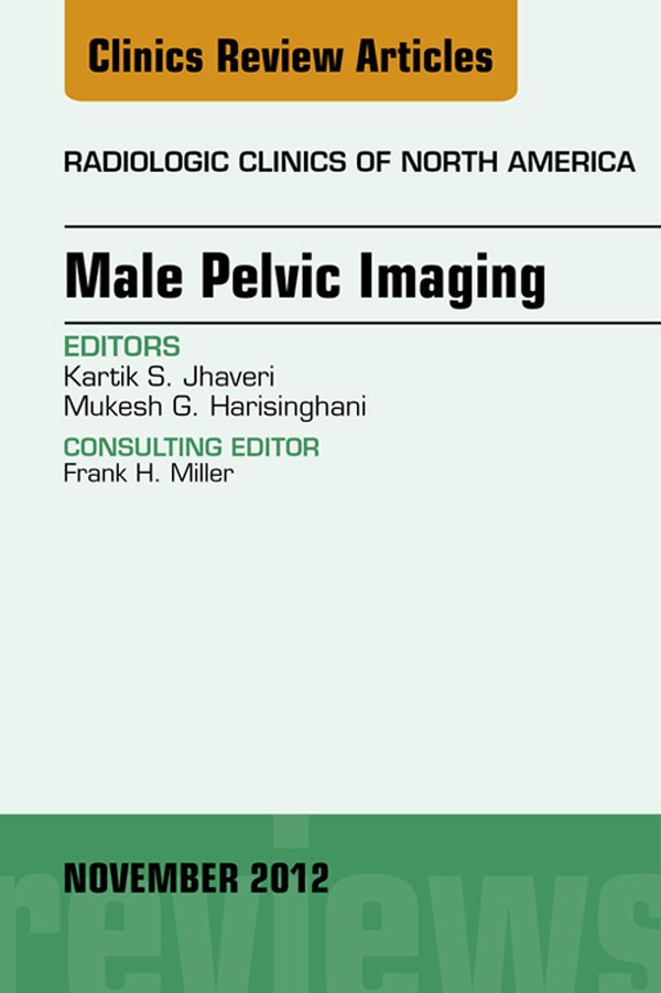 Cover Male Pelvic Imaging, An Issue of Radiologic Clinics of North America