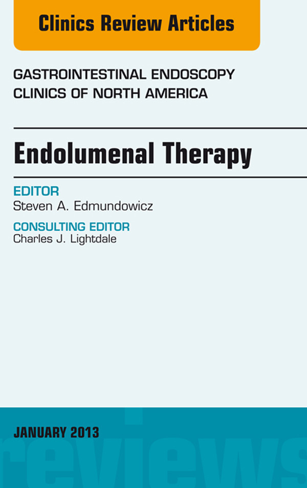 Cover Endolumenal Therapy, An Issue of Gastrointestinal Endoscopy Clinics