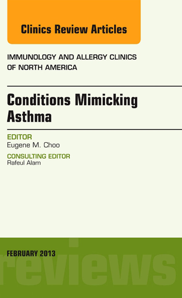 Cover Conditions Mimicking Asthma, An Issue of Immunology and Allergy Clinics