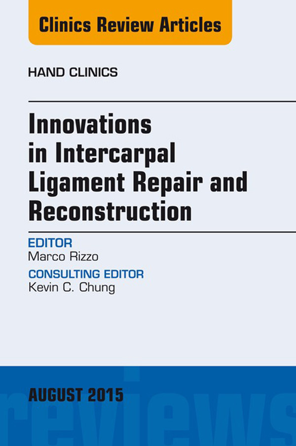 Cover Innovations in Intercarpal Ligament Repair and Reconstruction,