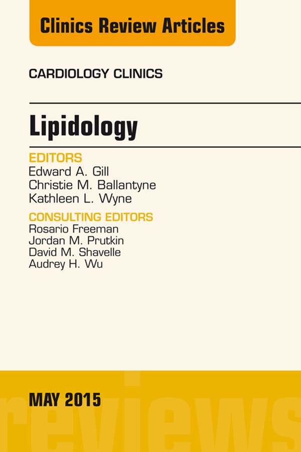 Cover Lipidology, An Issue of Cardiology Clinics,