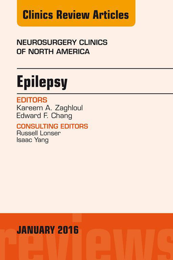 Cover Epilepsy, An Issue of Neurosurgery Clinics of North America,