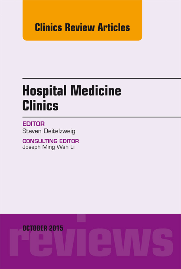 Cover Volume 4, Issue 4, An Issue of Hospital Medicine Clinics,