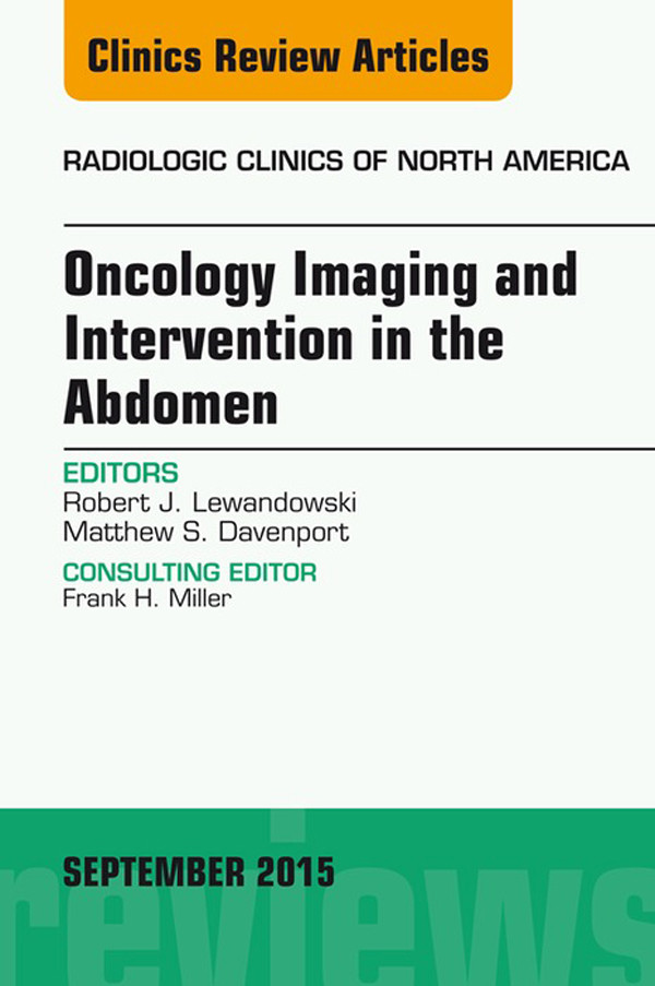 Cover Oncology Imaging and Intervention in the Abdomen, An Issue of Radiologic Clinics of North America,