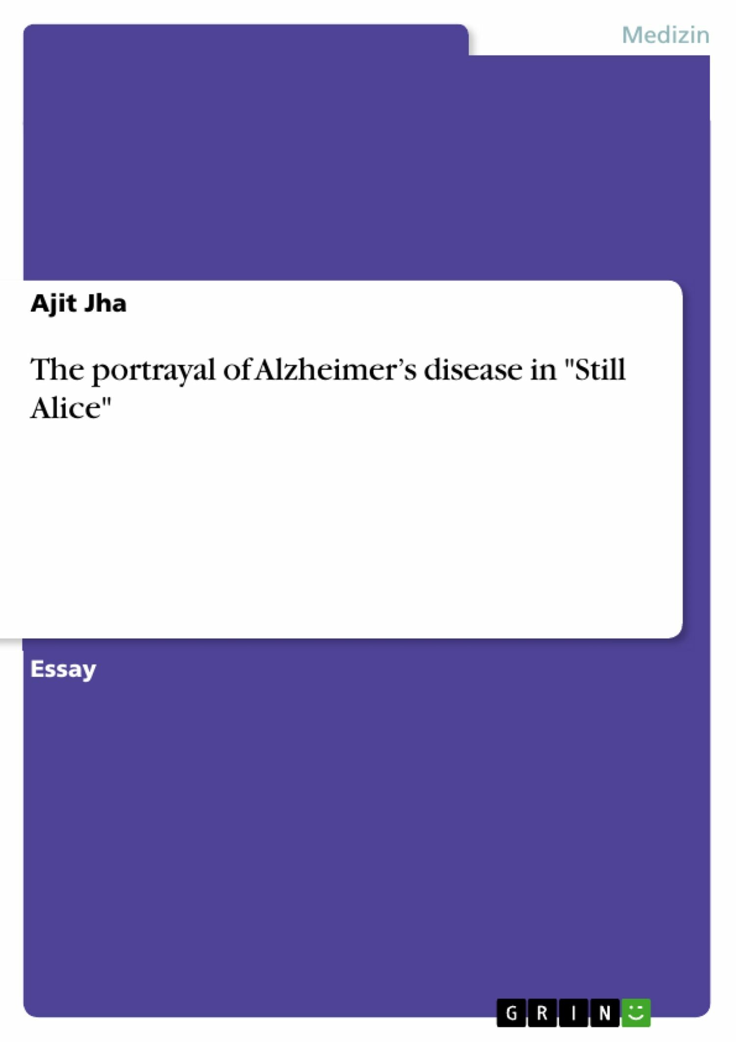 Cover The portrayal of Alzheimer's disease in 'Still Alice'