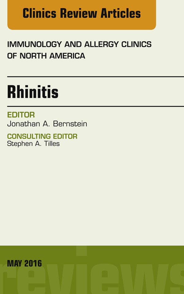 Cover Rhinitis, An Issue of Immunology and Allergy Clinics of North America,
