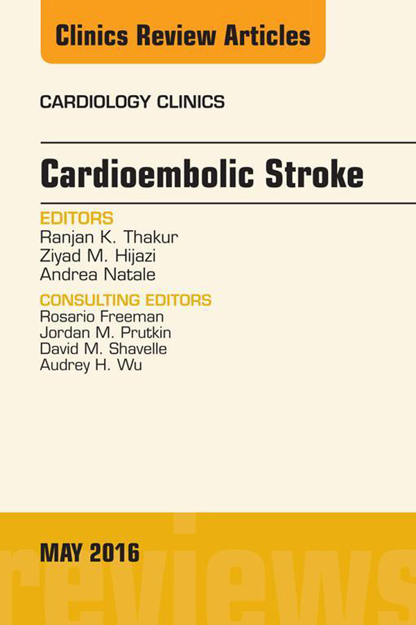 Cover Cardioembolic Stroke, An Issue of Cardiology Clinics,