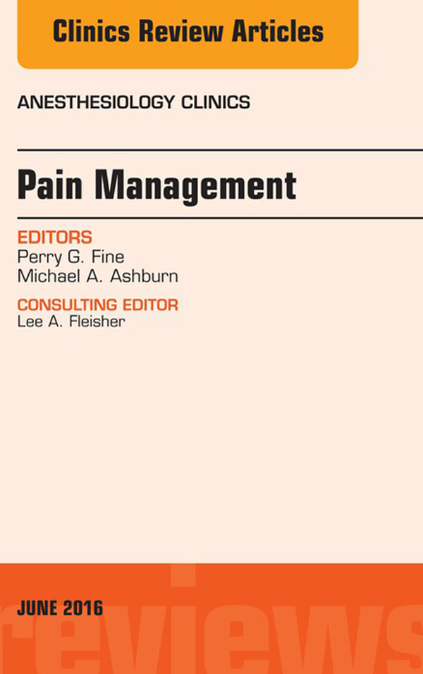 Cover Pain Management, An Issue of Anesthesiology Clinics,