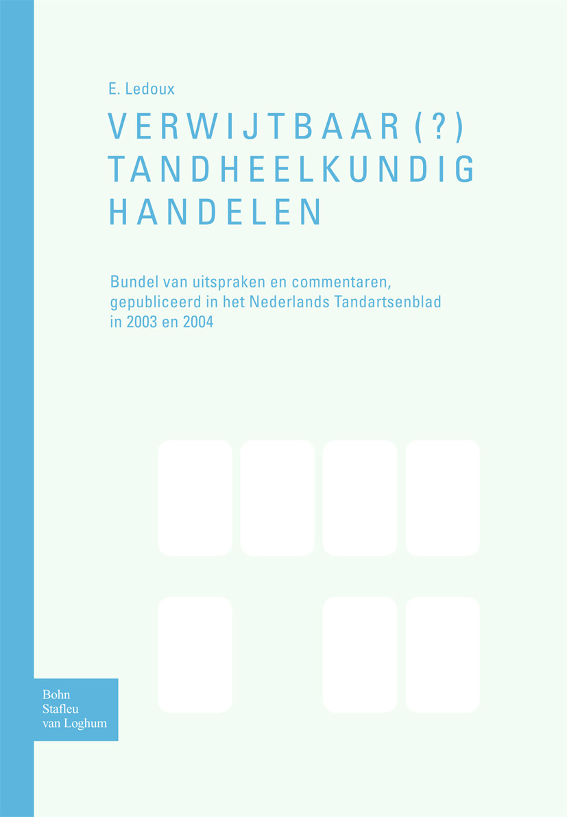 Cover Verwijtbaar(?) tandheelkundighandelen