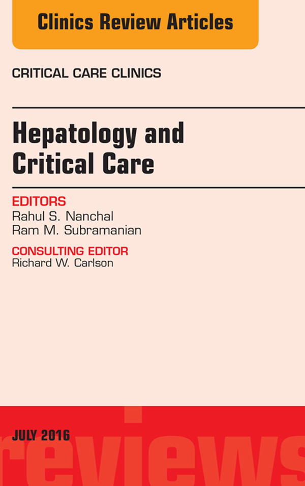 Cover Hepatology and Critical Care, An Issue of Critical Care Clinics,