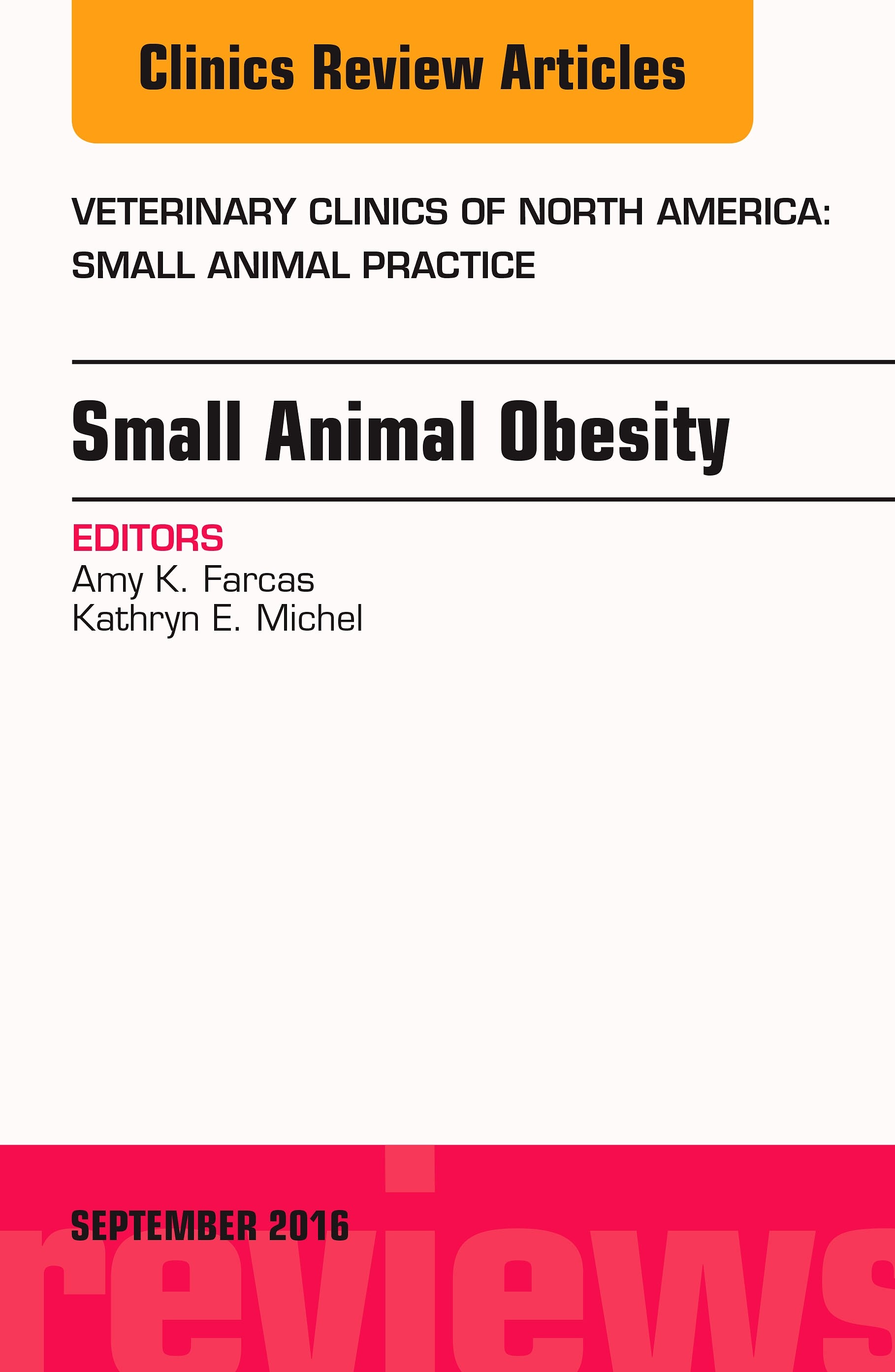 Cover Small Animal Obesity, An Issue of Veterinary Clinics of North America: Small Animal Practice,