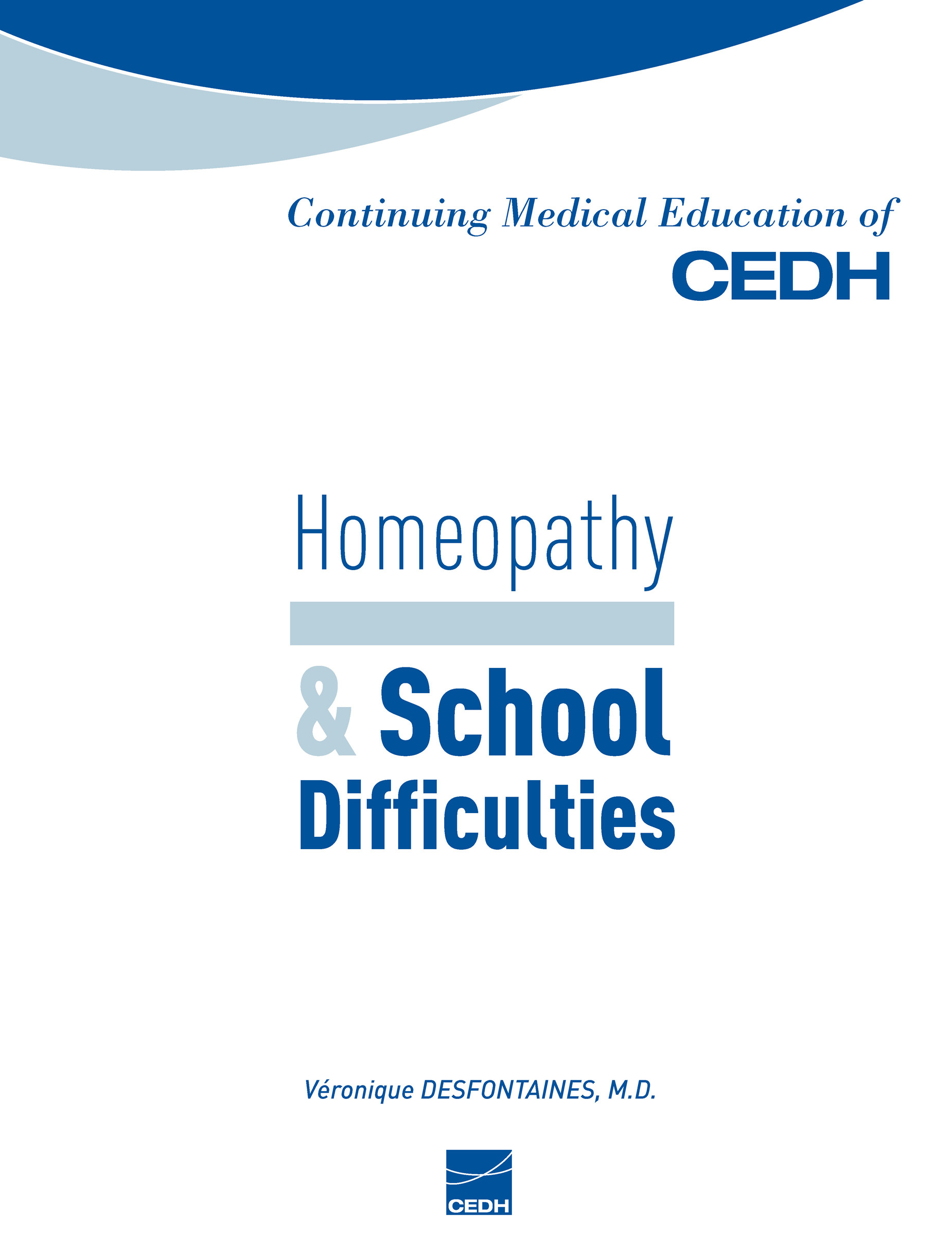 Cover Homeopathy & School Difficulties