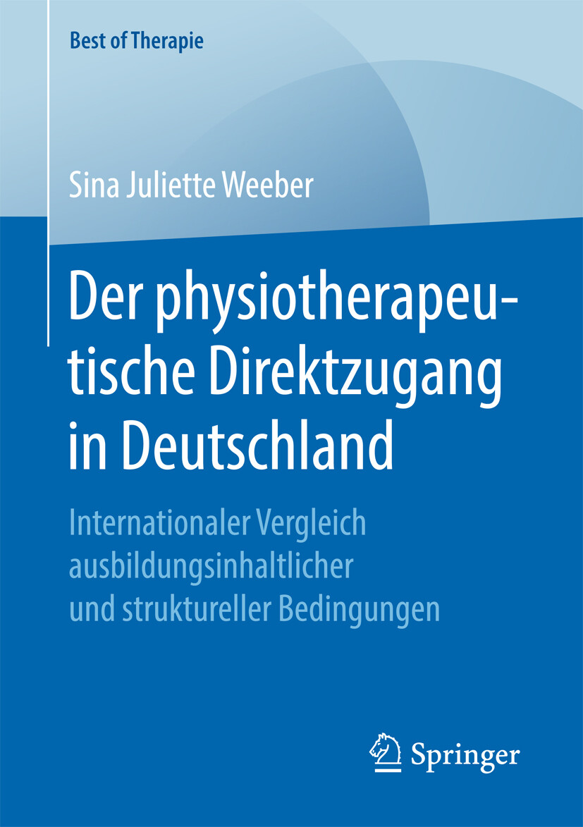Cover Der physiotherapeutische Direktzugang in Deutschland