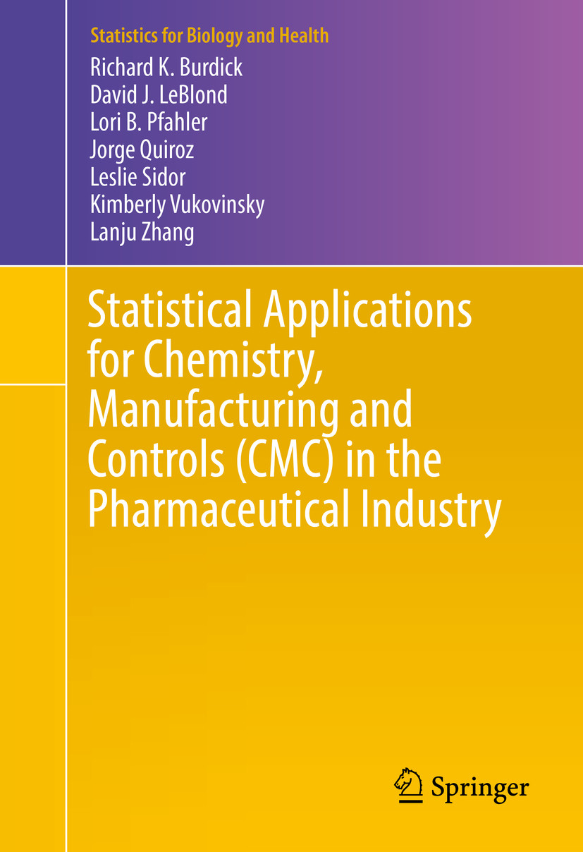 Cover Statistical Applications for Chemistry, Manufacturing and Controls (CMC) in the Pharmaceutical Industry