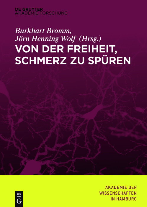 Cover Von der Freiheit, Schmerz zu spüren