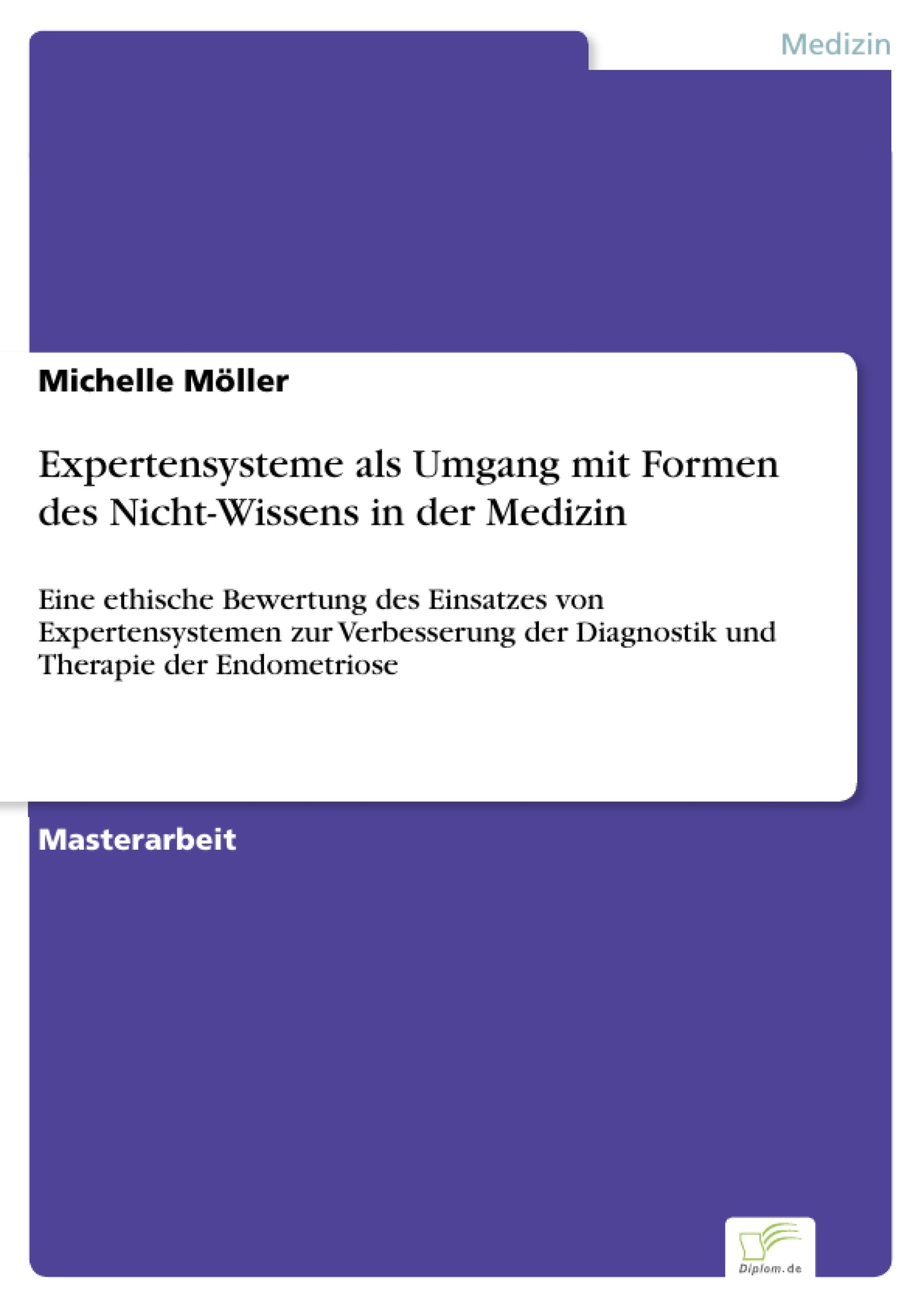 Cover Expertensysteme als Umgang mit Formen des Nicht-Wissens in der Medizin