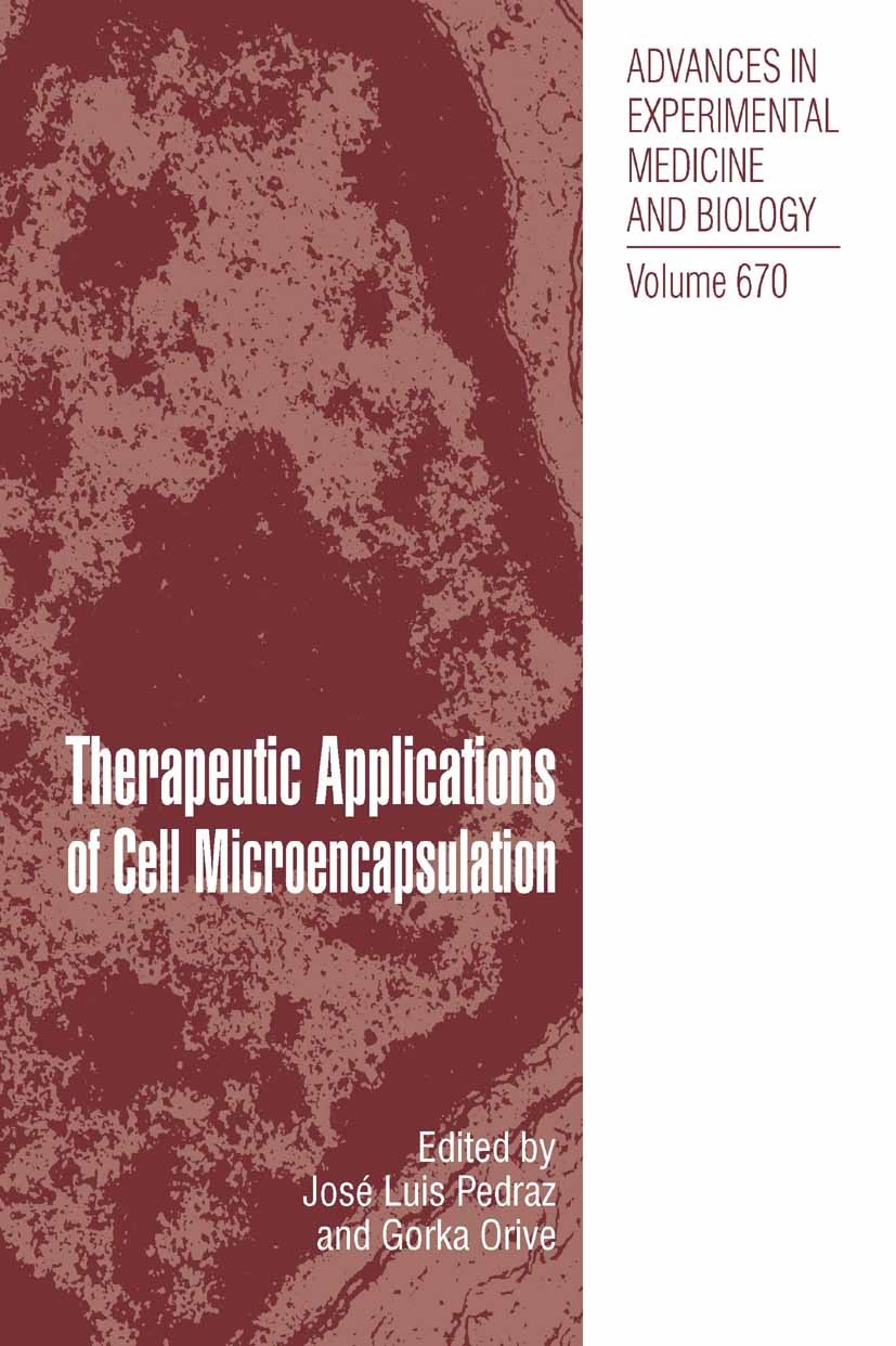 Cover Therapeutic Applications of Cell Microencapsulation