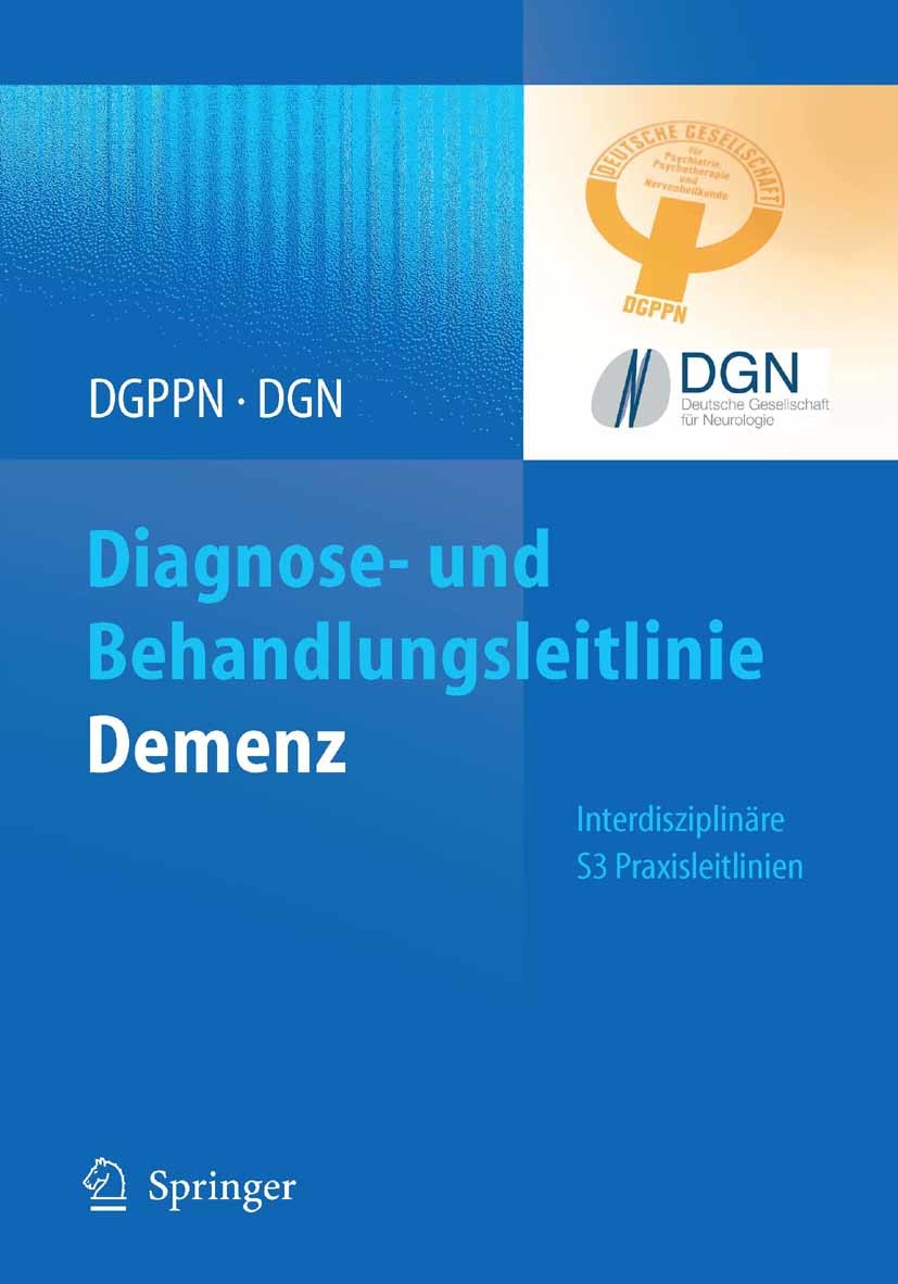Cover Diagnose- und Behandlungsleitlinie Demenz