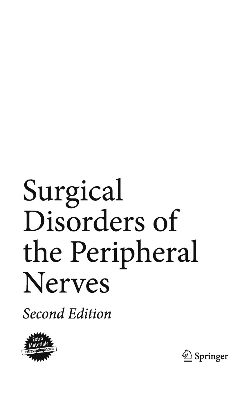 Cover Surgical Disorders of the Peripheral Nerves