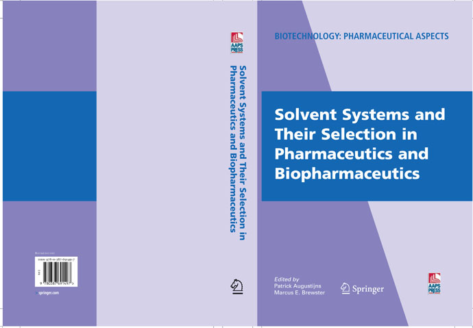 Cover Solvent Systems and Their Selection in Pharmaceutics and Biopharmaceutics