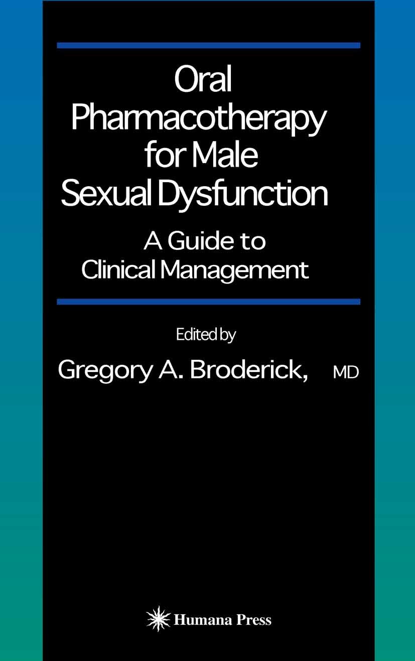 Cover Oral Pharmacotherapy for Male Sexual Dysfunction
