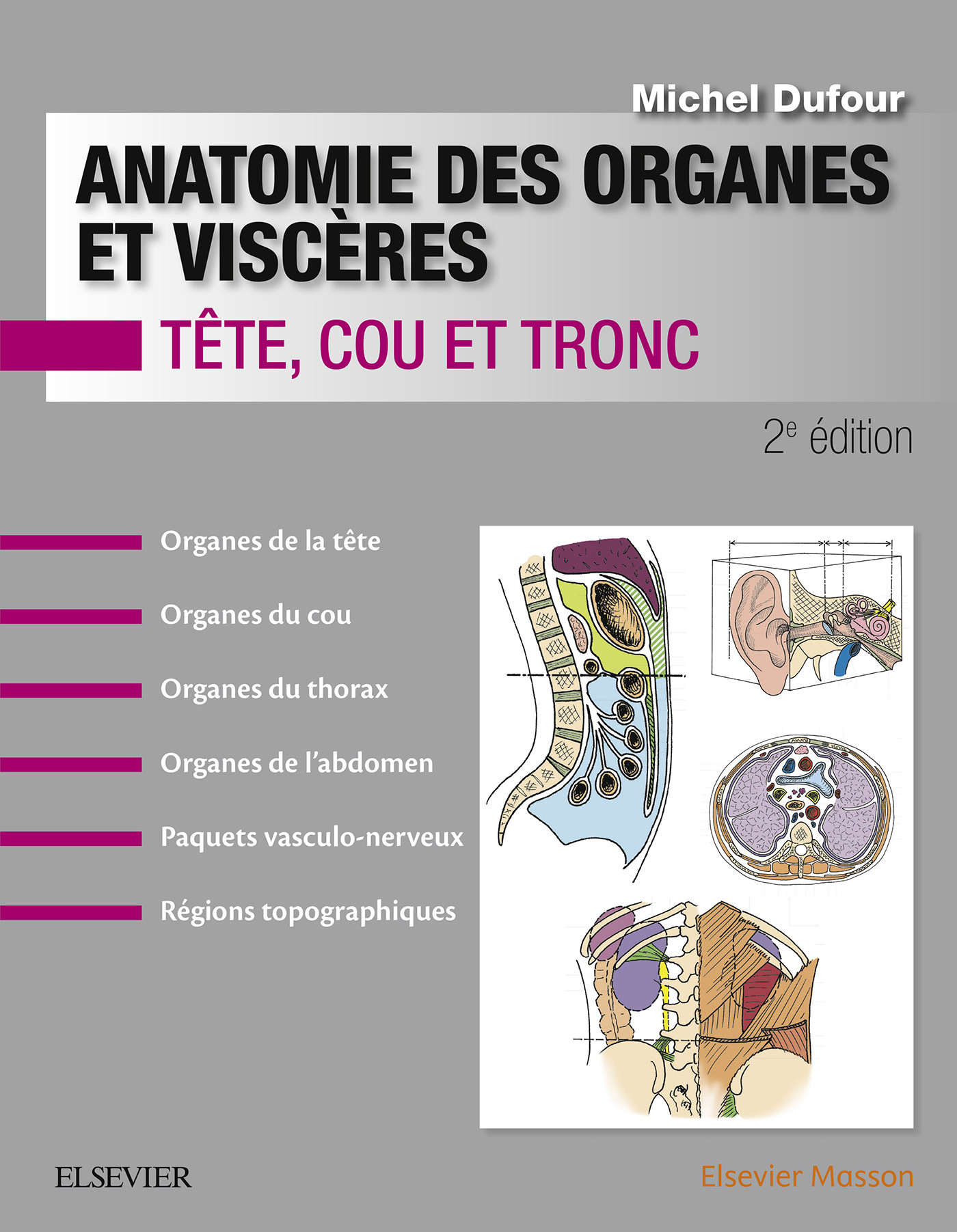 Cover Anatomie des organes et viscères