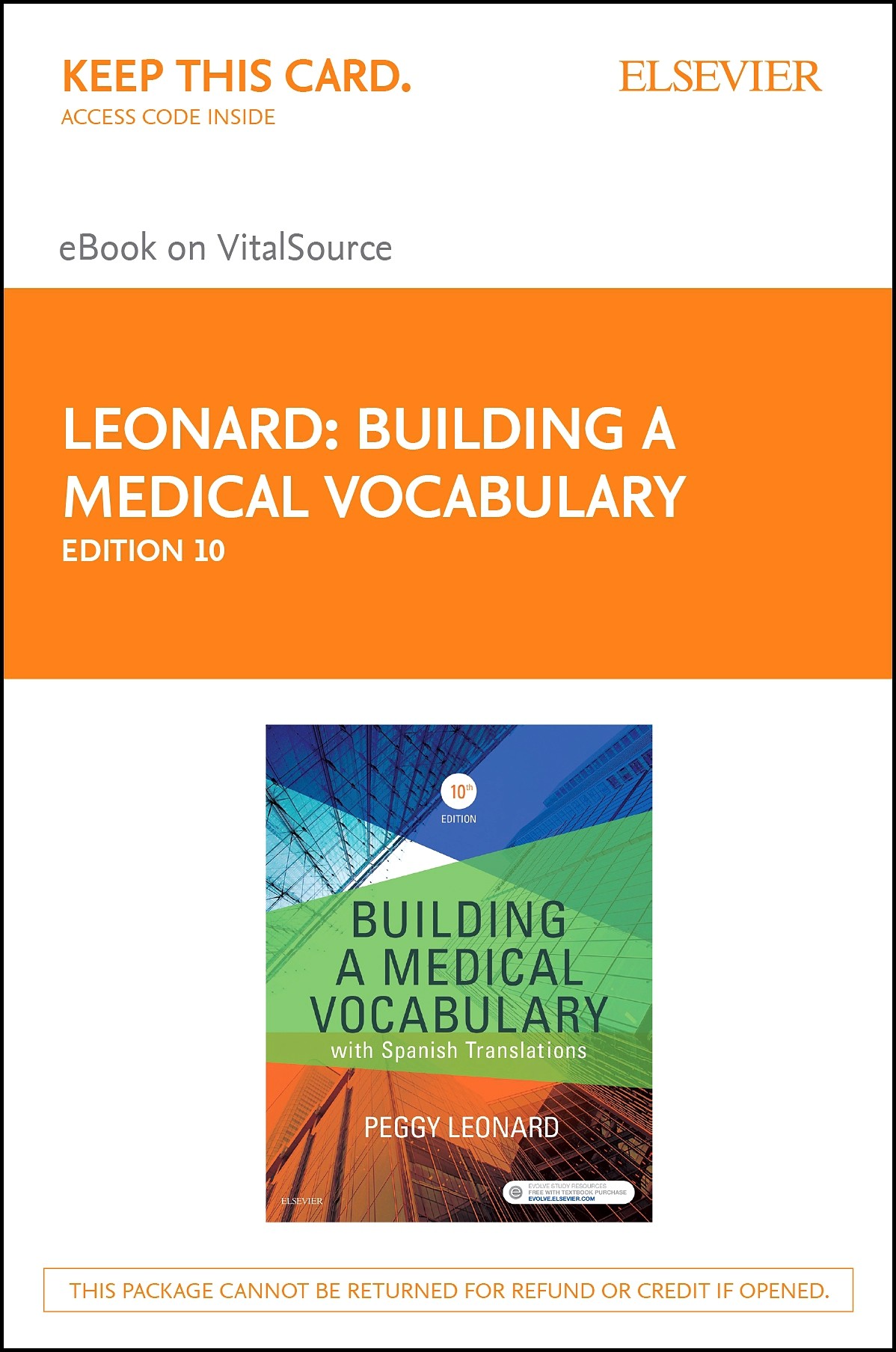 Cover Building a Medical Vocabulary - E-Book