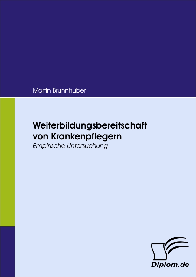 Cover Weiterbildungsbereitschaft von Krankenpflegern.