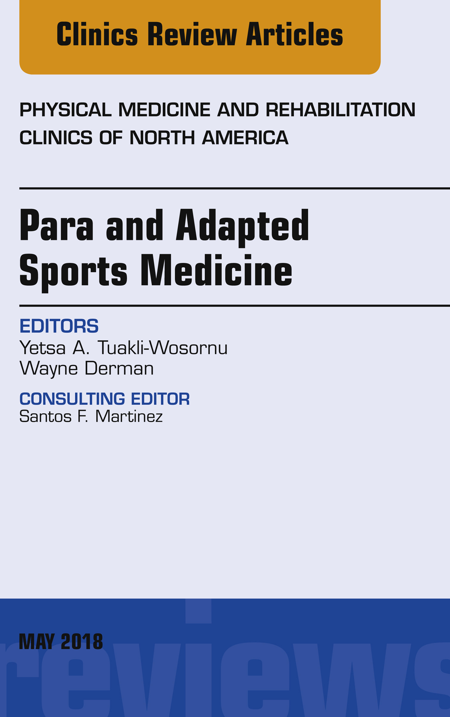 Cover Para and Adapted Sports Medicine, An Issue of Physical Medicine and Rehabilitation Clinics of North America