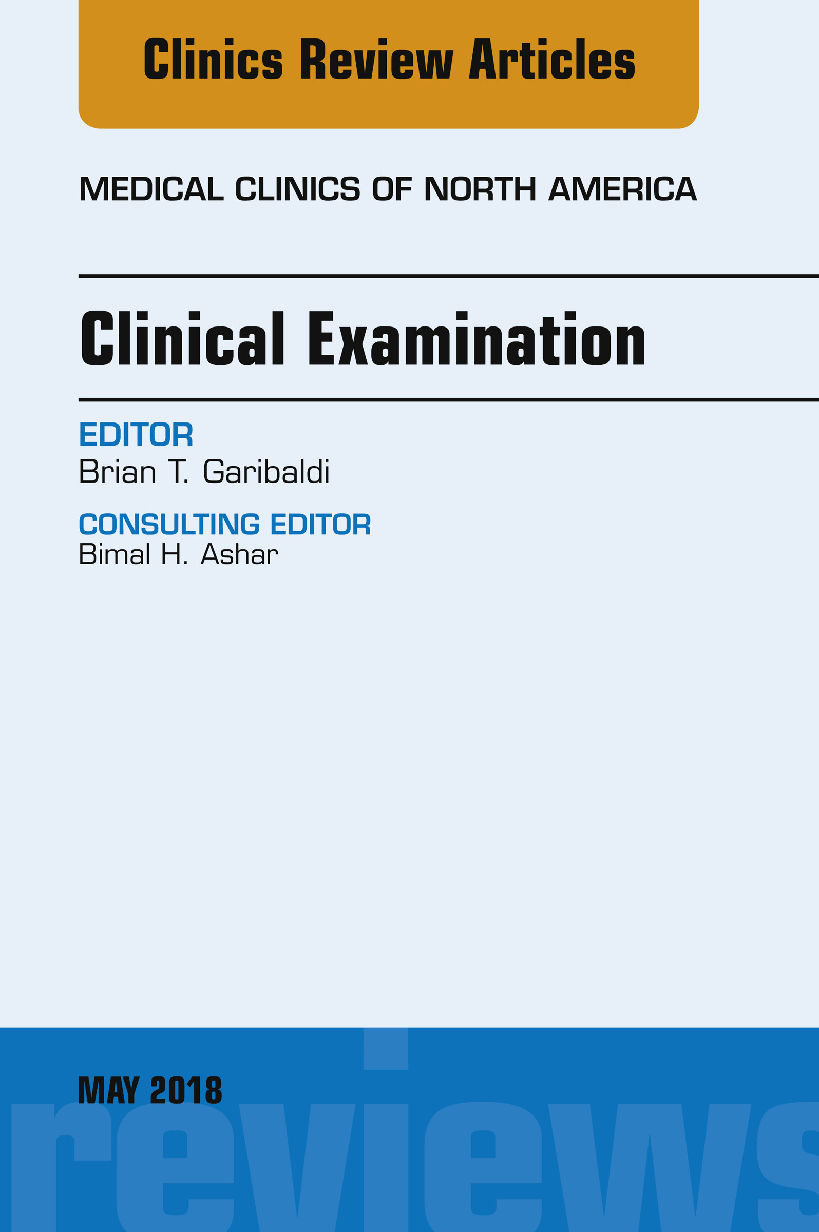 Cover Clinical Examination, An Issue of Medical Clinics of North America, E-Book